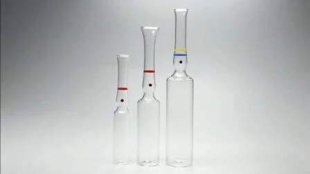 1ml 2ml 5ml 10ml Inyección farmacéutica Ampolla de vidrio transparente o ámbar